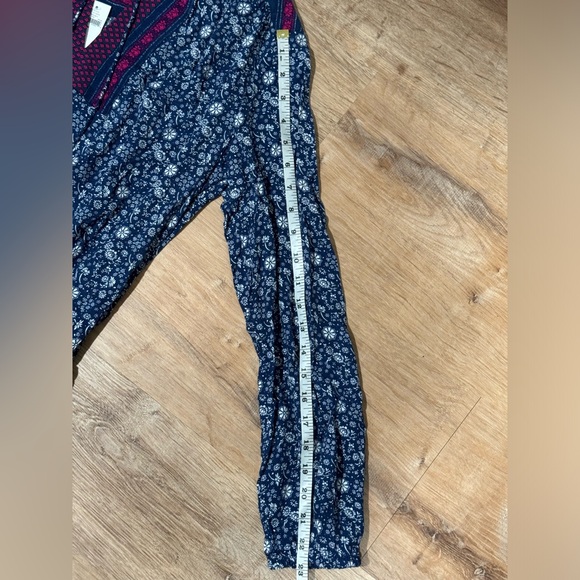 NEW GAP Split Neck Print Drop Waist Long Sleeve Dress Size M - Picture 11 of 11